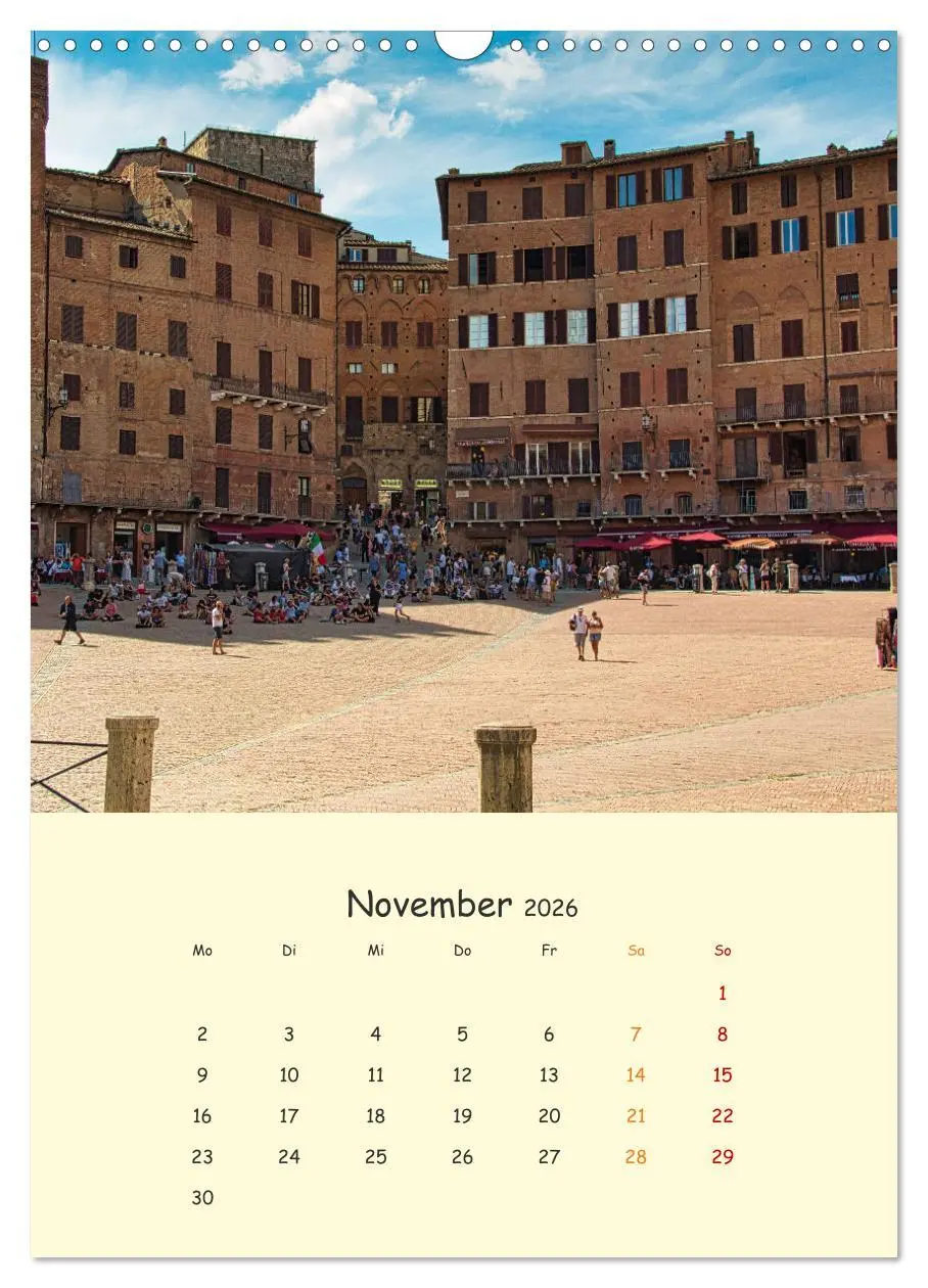 Bild: 9783516332155 | Siena - Impressionen (Wandkalender 2026 DIN A3 hoch), CALVENDO...