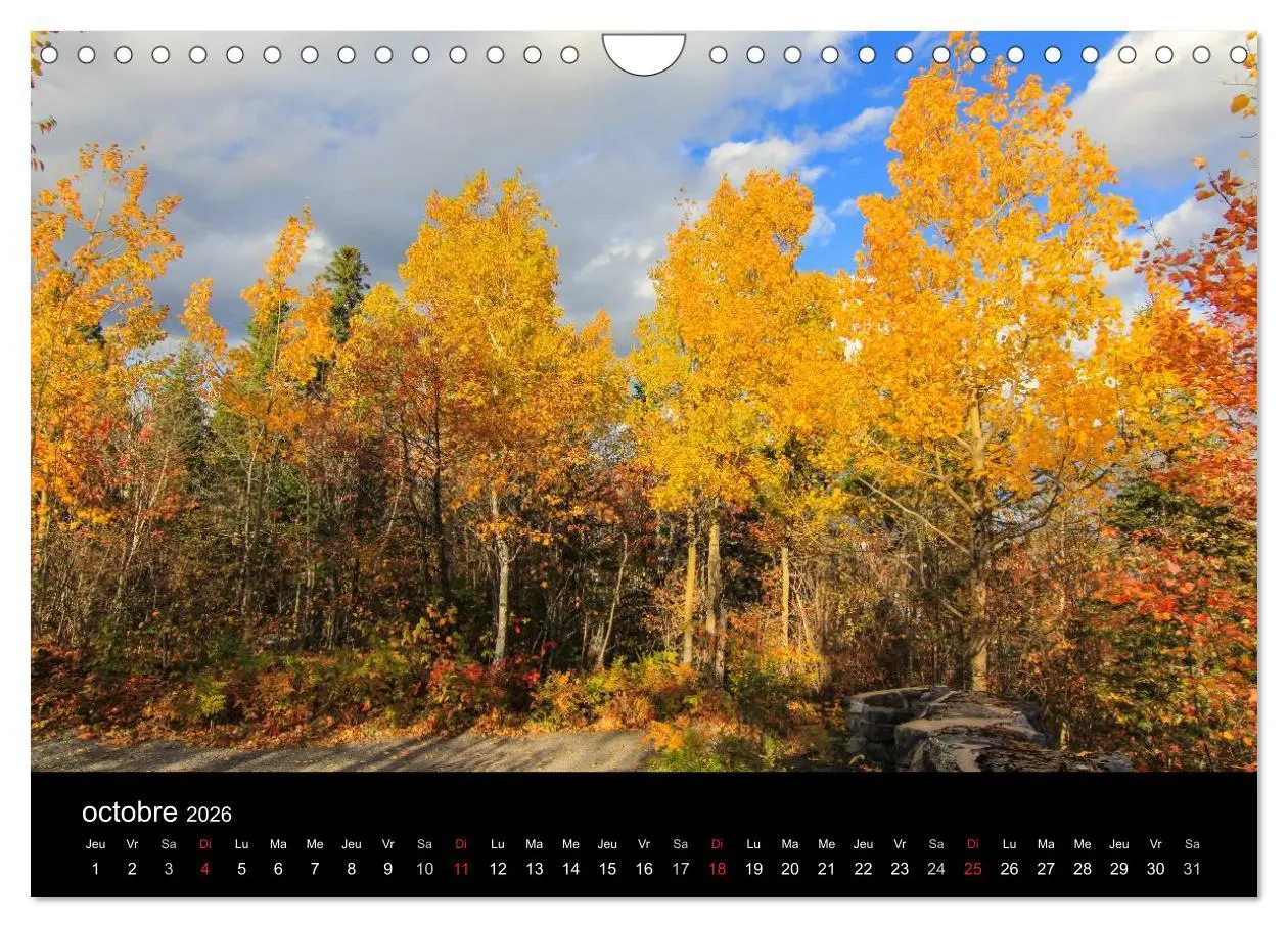 Bild: 9783516572155 | Paysages d'Automne au Québec (Calendrier mural 2026 DIN A4...
