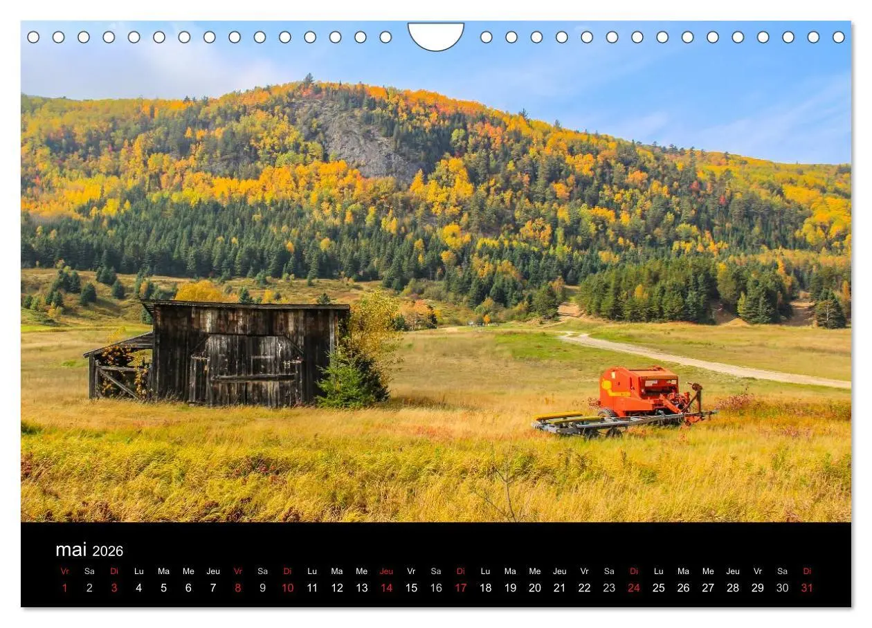 Bild: 9783516572155 | Paysages d'Automne au Québec (Calendrier mural 2026 DIN A4...