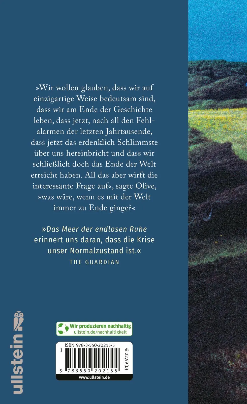 Rückseite: 9783550202155 | Das Meer der endlosen Ruhe | Emily St. John Mandel | Buch | 288 S.
