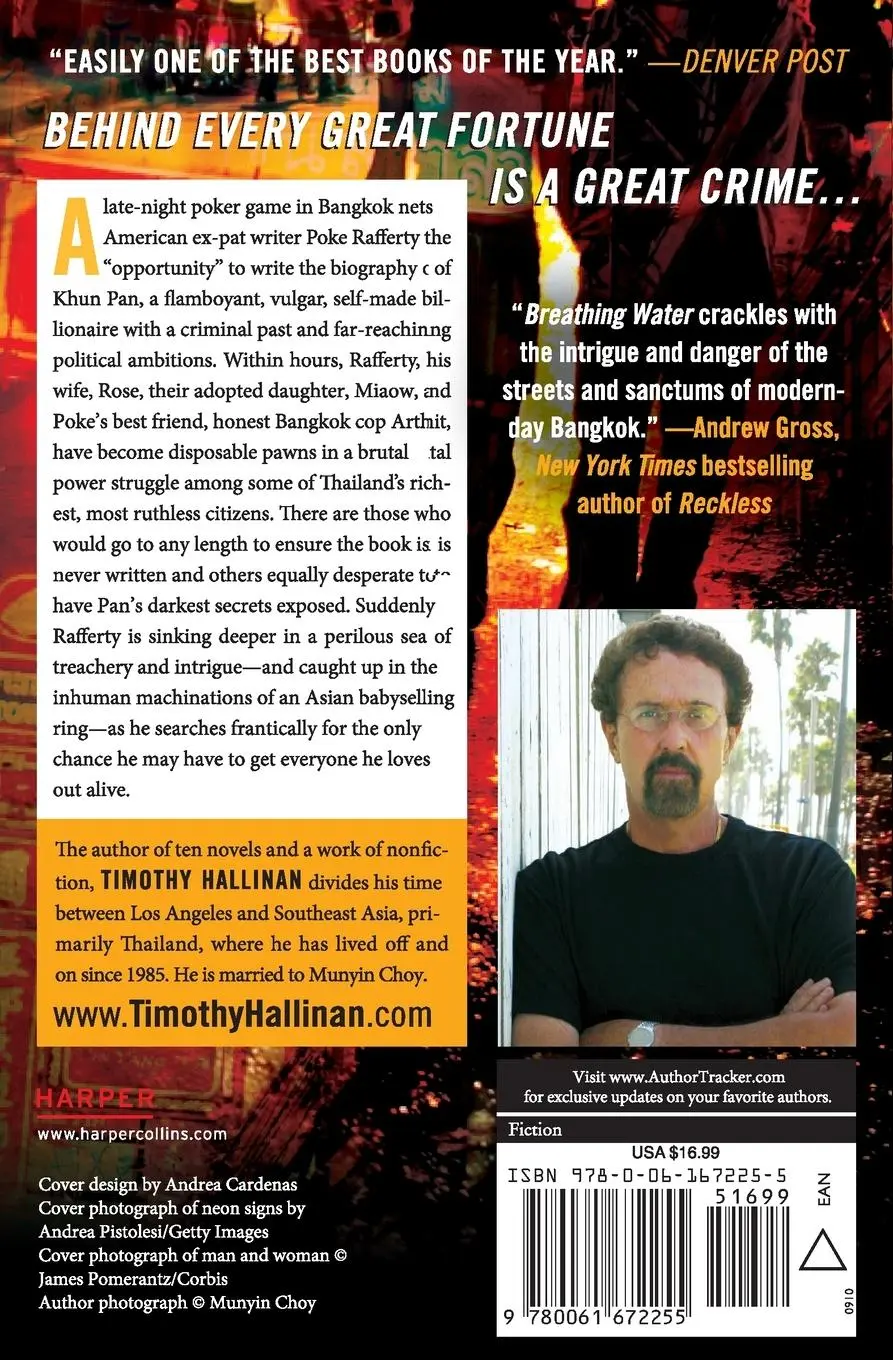 Rückseite: 9780061672255 | Breathing Water | Timothy Hallinan | Taschenbuch | Englisch | 2019
