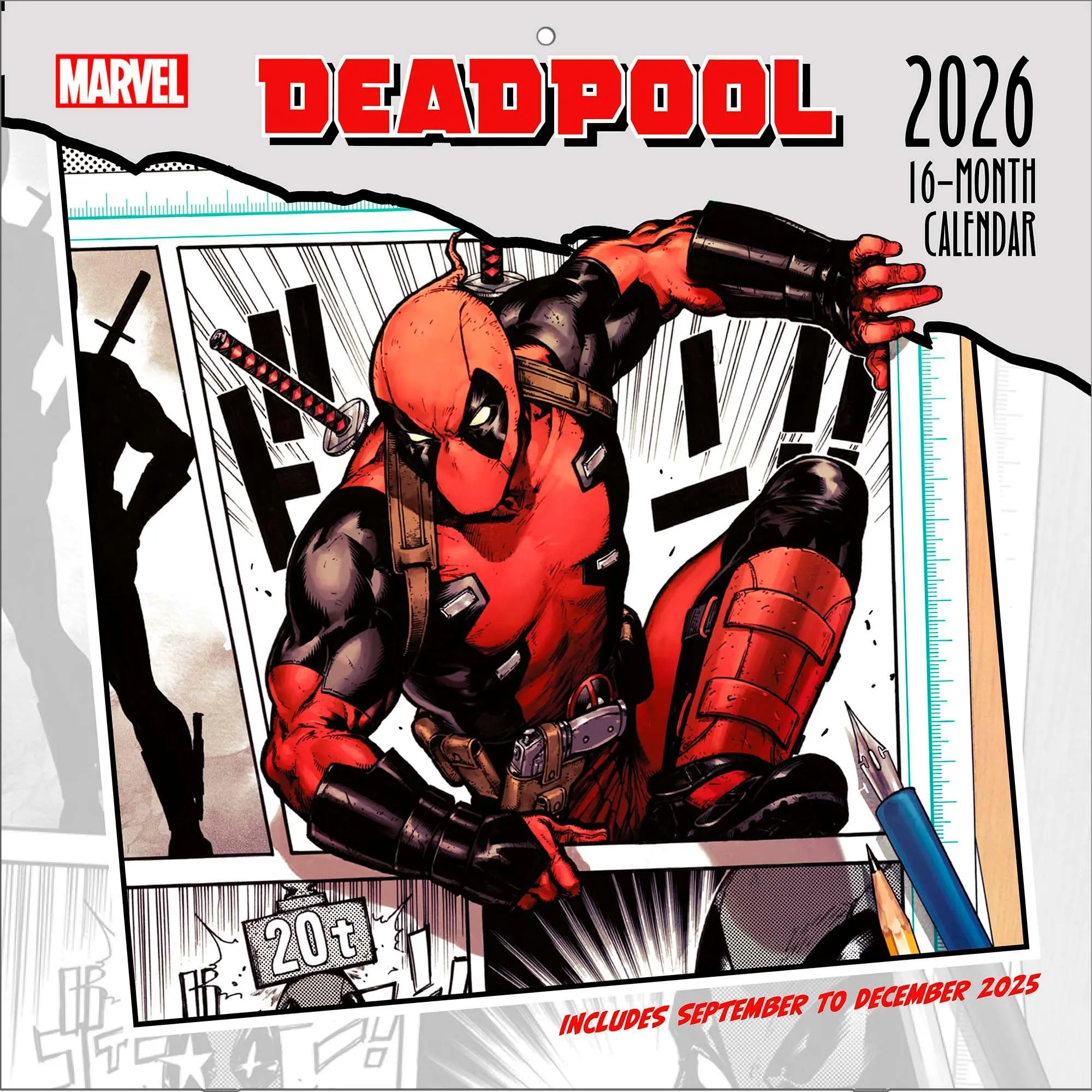 Cover: 9781804232255 | DEADPOOL - Broschürenkalender im Format 30 x 30 | Kalender | 28 S.