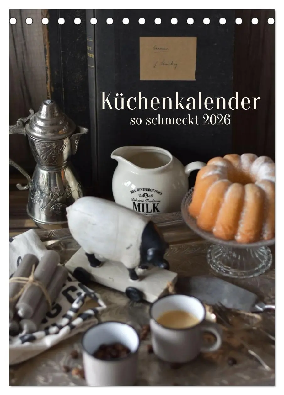 Cover: 9783457302255 | Küchenkalender - so schmeckt 2026 (Tischkalender 2026 DIN A5 hoch),...