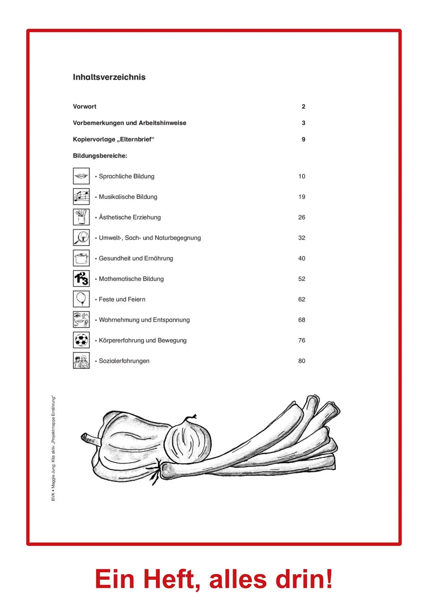Bild: 9783867402255 | Kita Aktiv - Projektmappe Ernährung | Maggie Jung | Broschüre | 84 S.