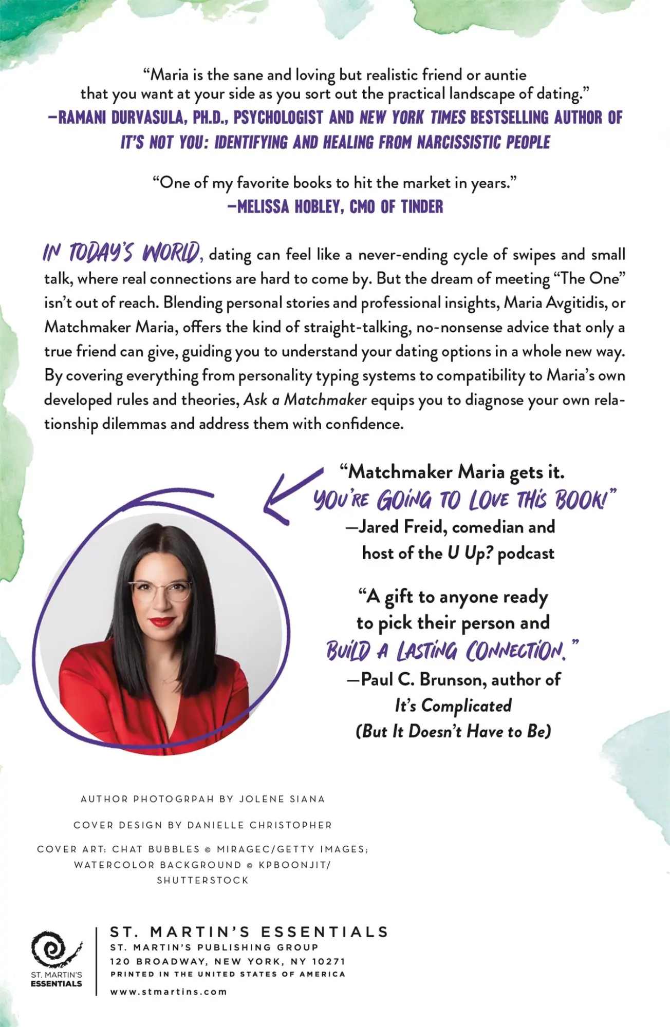 Rückseite: 9781250342355 | Ask a Matchmaker | Maria Avgitidis | Taschenbuch | Englisch | 2025