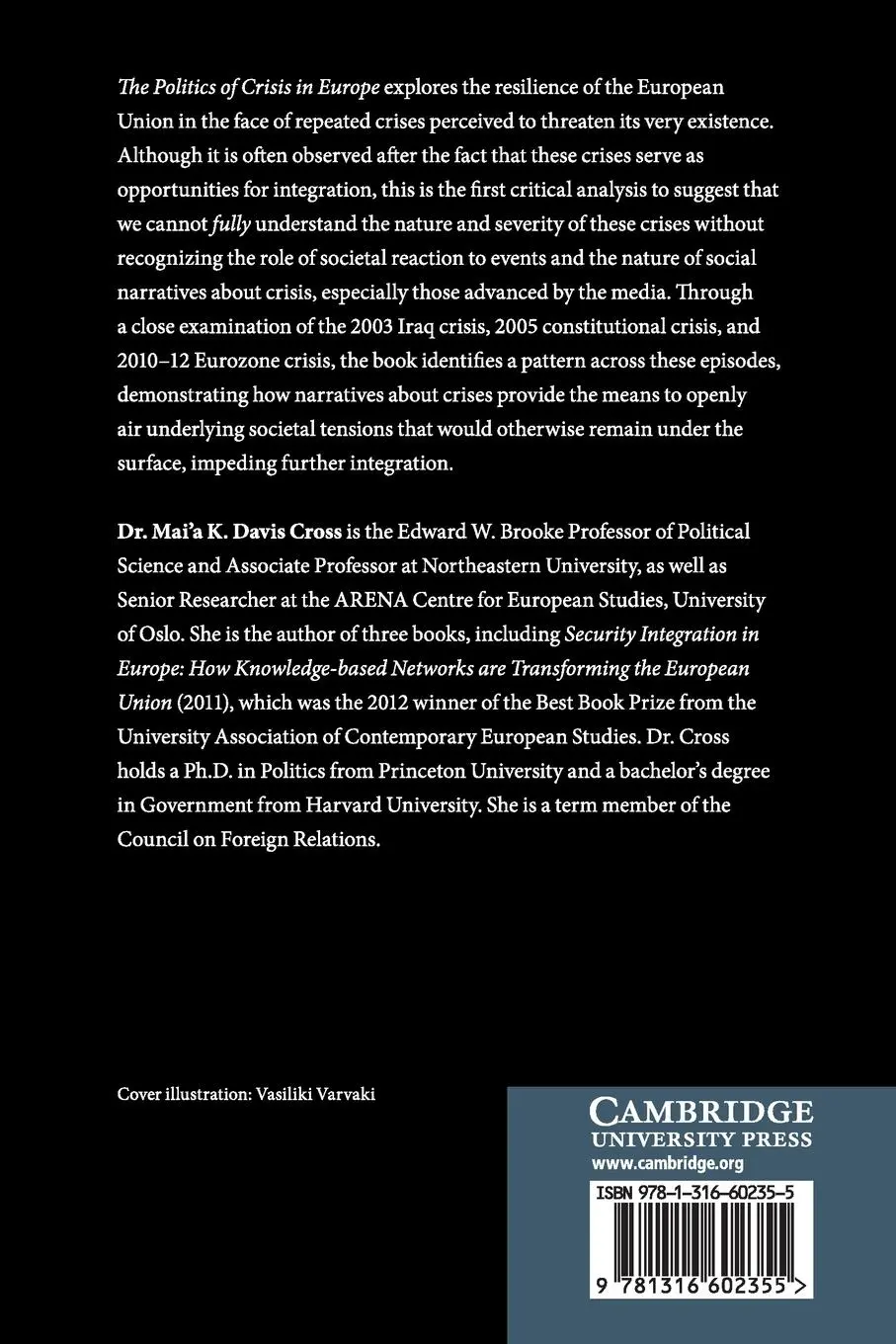 Rückseite: 9781316602355 | The Politics of Crisis in Europe | Mai'a K. Davis Cross | Taschenbuch