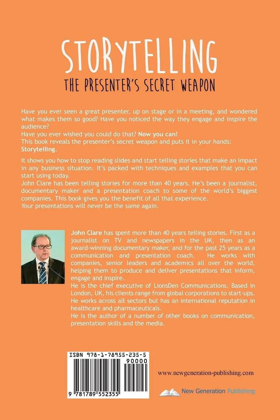 Rückseite: 9781789552355 | Storytelling | The Presenter's Secret Weapon | John Clare | Buch