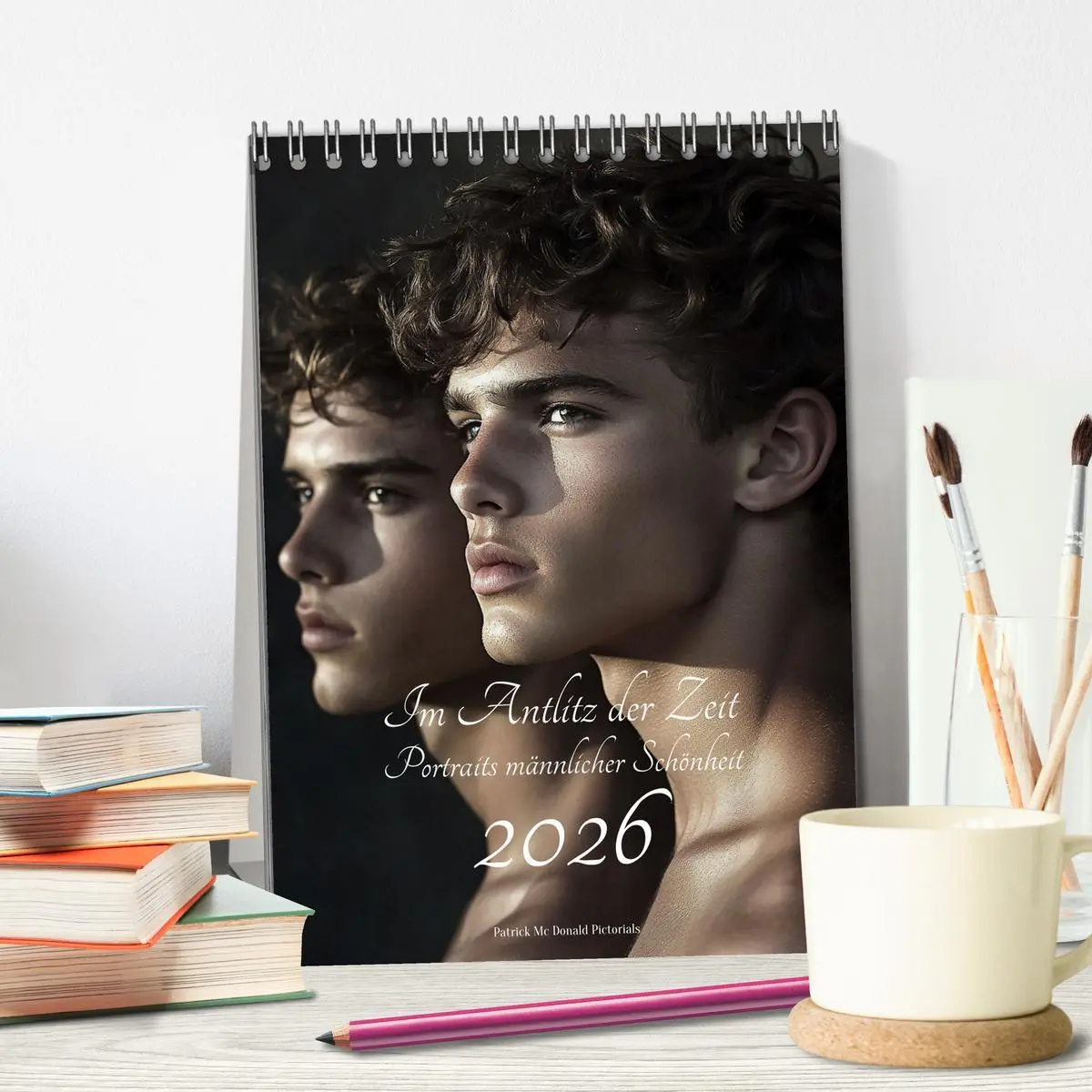 Bild: 9783516242355 | Im Antlitz der Zeit: Porträts männlicher Schönheit (Tischkalender...