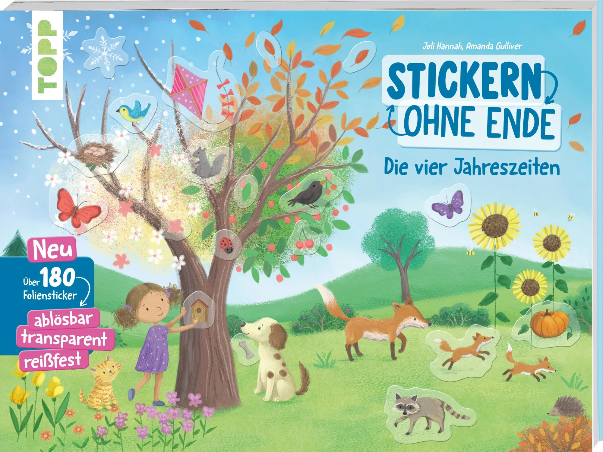 Cover: 9783735892355 | Stickern ohne Ende - Die vier Jahreszeiten | Joli Hannah | Taschenbuch