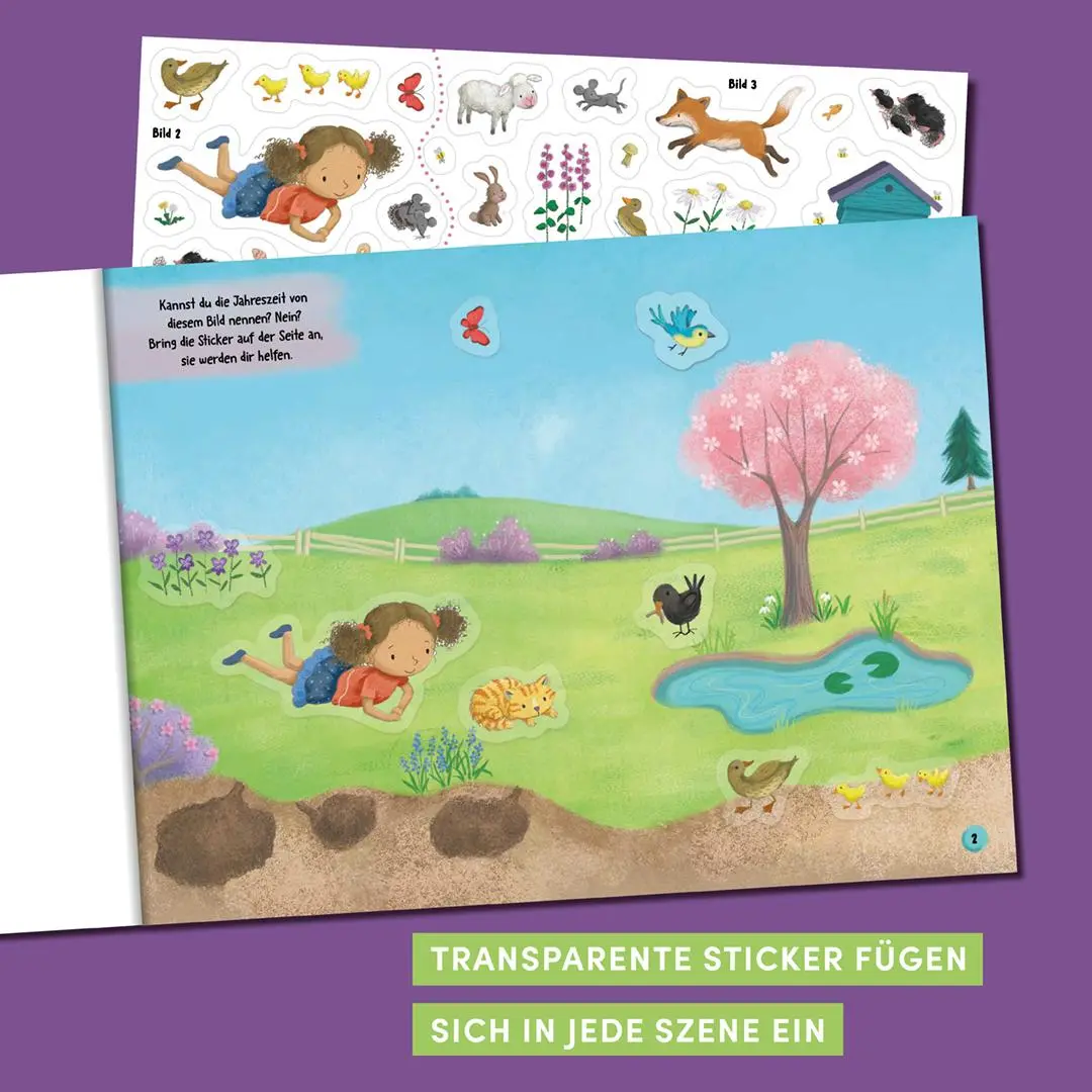 Bild: 9783735892355 | Stickern ohne Ende - Die vier Jahreszeiten | Joli Hannah | Taschenbuch