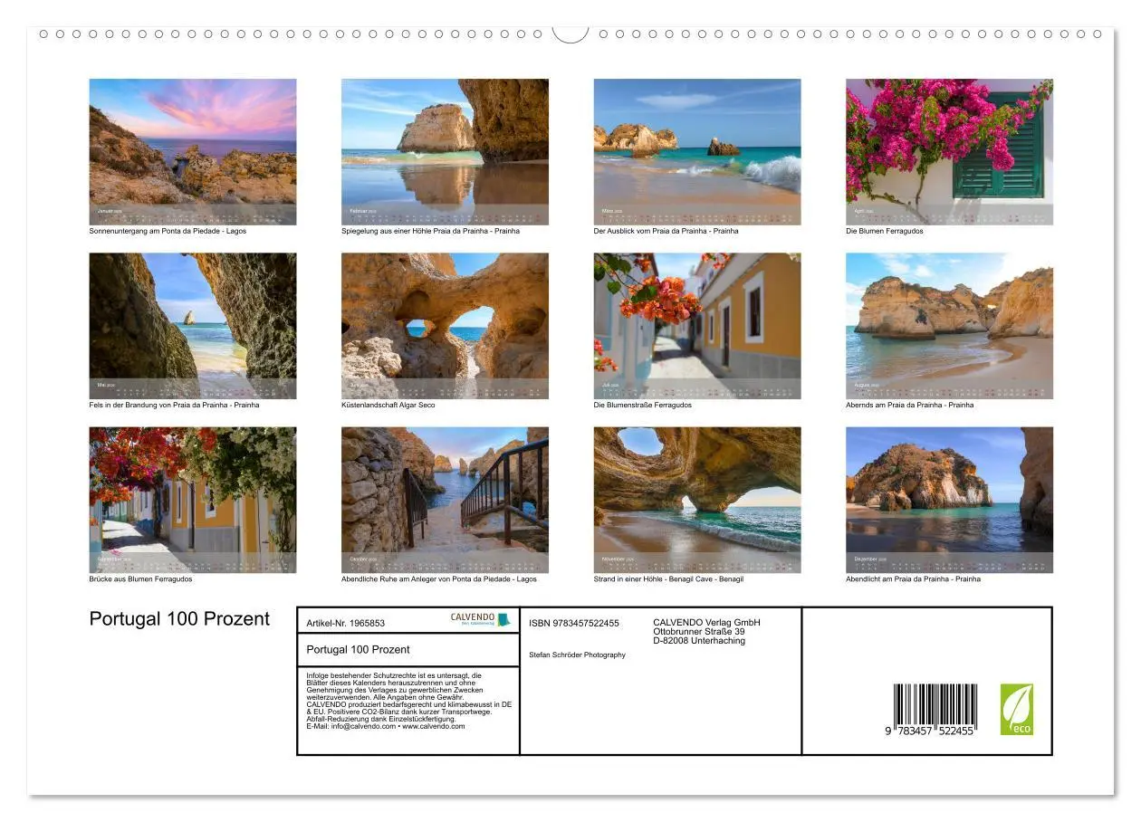 Bild: 9783457522455 | Portugal 100 Prozent (hochwertiger Premium Wandkalender 2026 DIN A2...