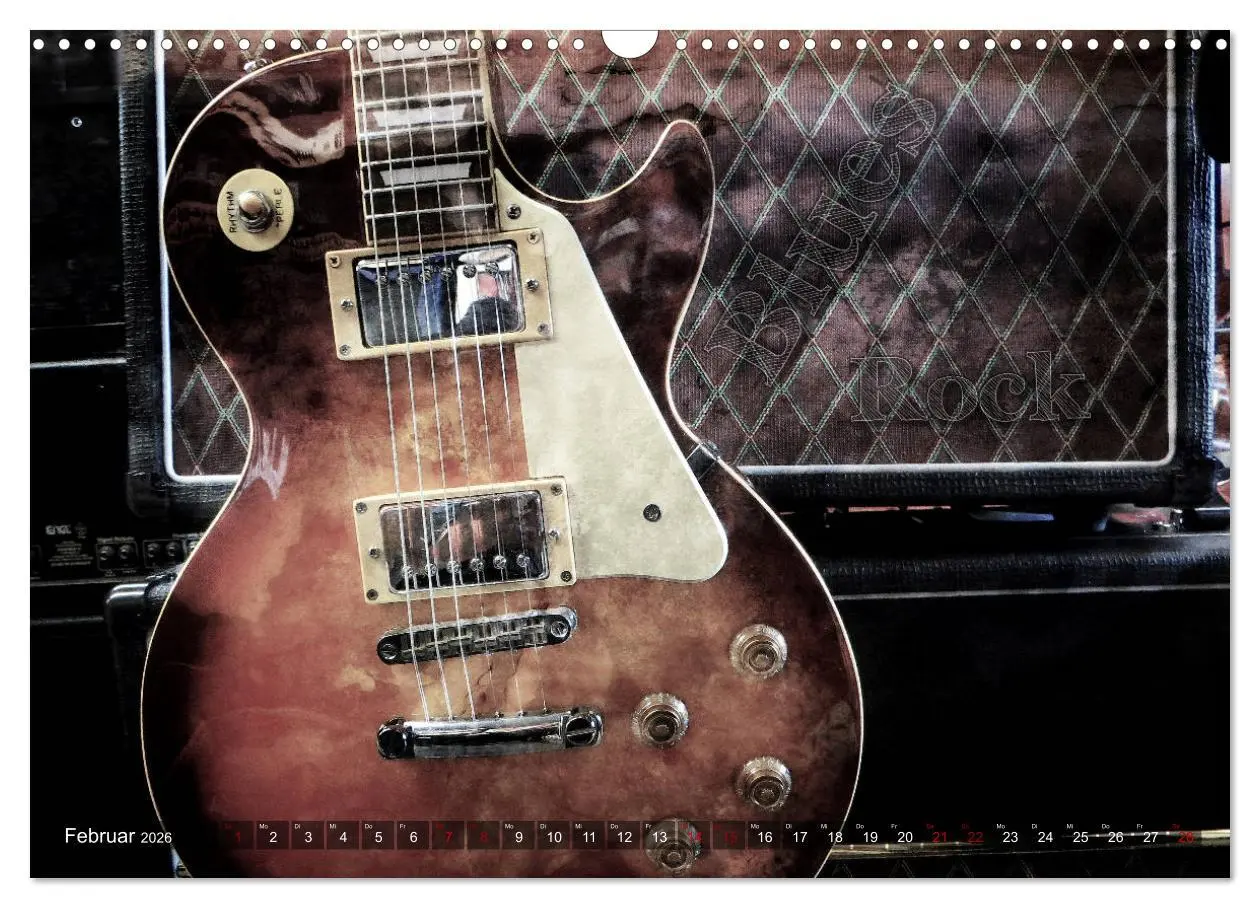 Bild: 9783457902455 | Gitarren - Grunge Style (Wandkalender 2026 DIN A3 quer), CALVENDO...