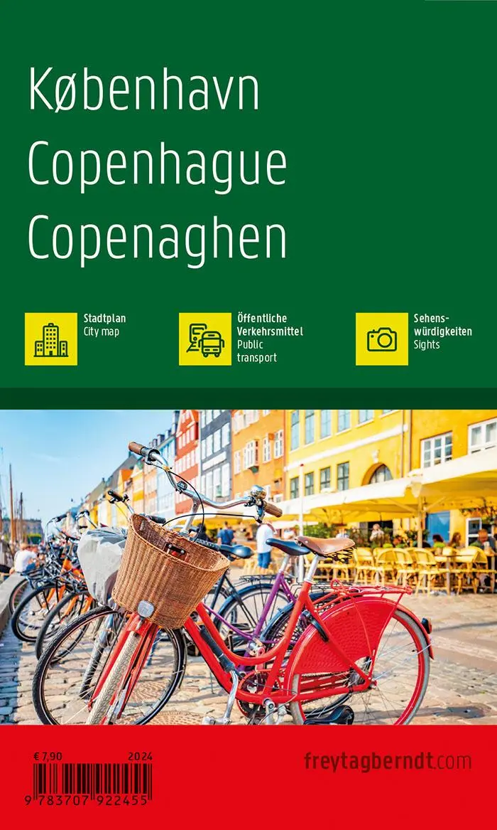 Rückseite: 9783707922455 | Kopenhagen, Stadtplan 1:10.000, freytag &amp; berndt | Freytag &amp; Berndt