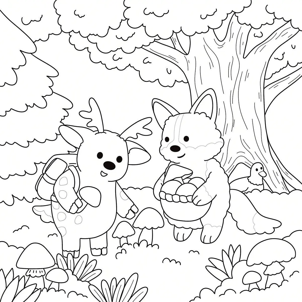 Bild: 9783735882455 | Cosy Coloring - Cottage Life mit Ente | Einfach niedlich ausmalen