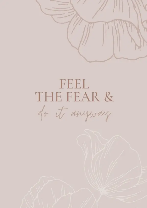 Cover: 9783753152455 | Notizbuch, Bullet Journal, Journal, Planer, Tagebuch "Feel the Fear...