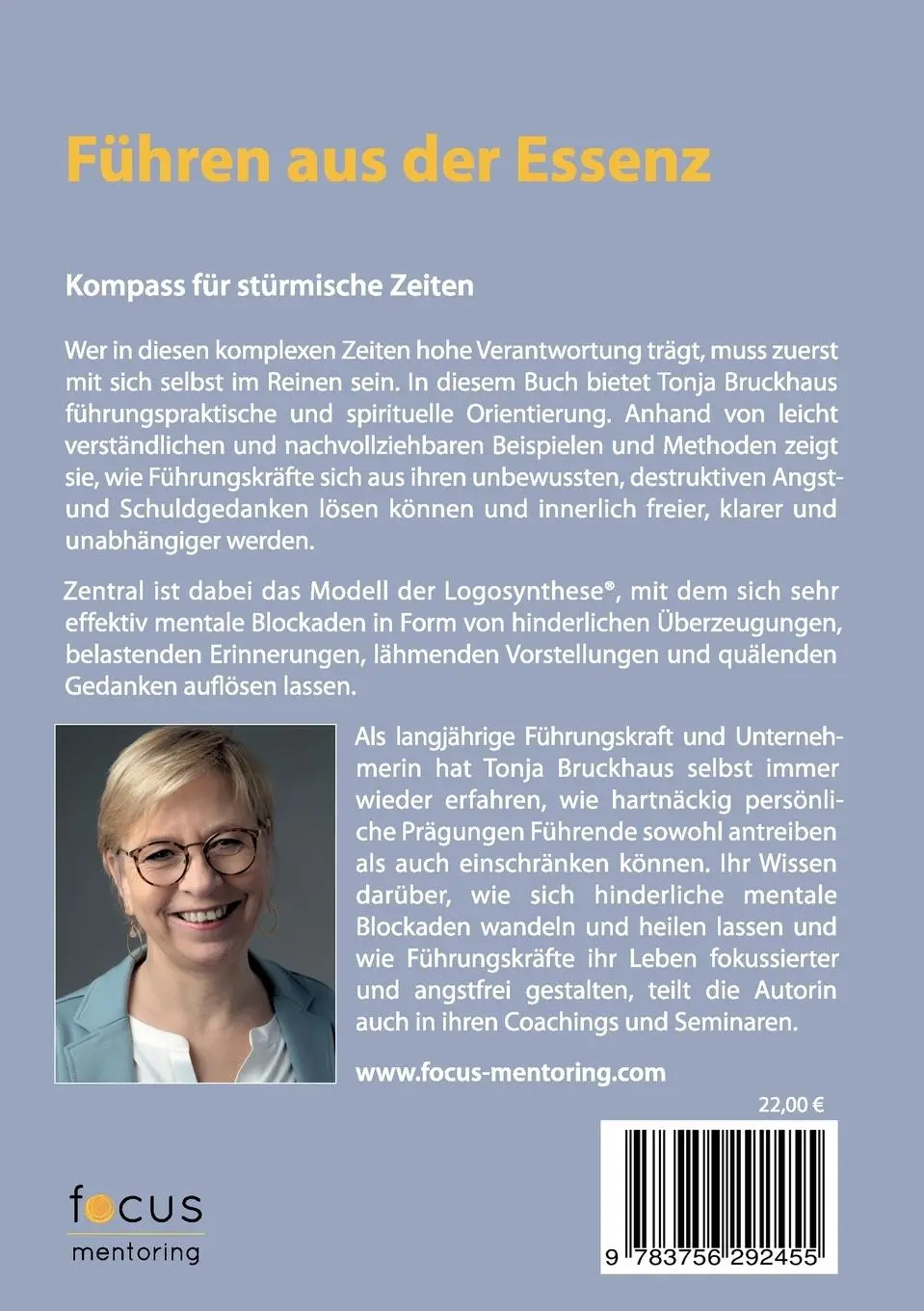 Rückseite: 9783756292455 | Führen aus der Essenz | Tonja Bruckhaus | Taschenbuch | 274 S. | 2023