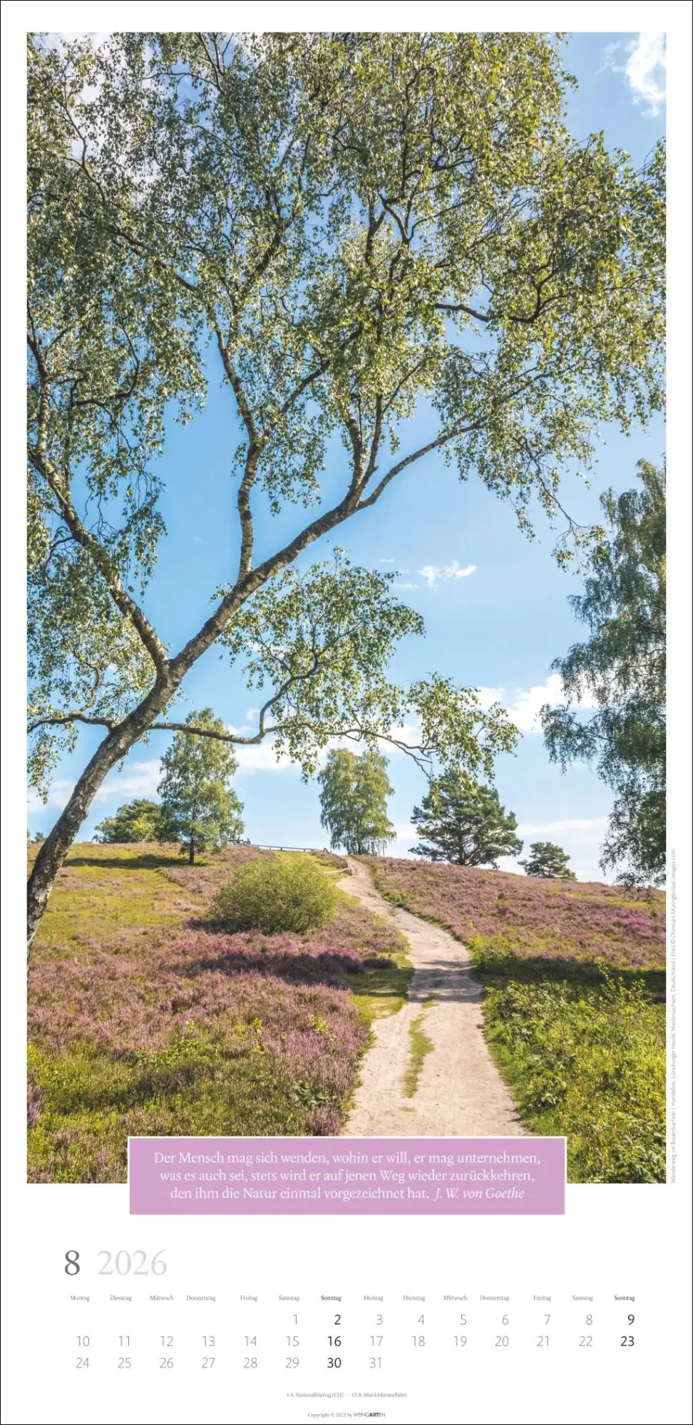 Bild: 9783839902455 | Traumhafte Wege Kalender 2026 | Cornelia Dörr | Kalender | 14 S.