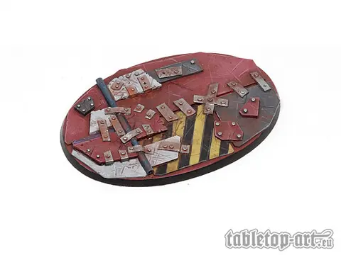 Cover: 704270722555 | Scrap Steel Bases - 105mm Oval 1 | Tabletop-Art | EAN 704270722555