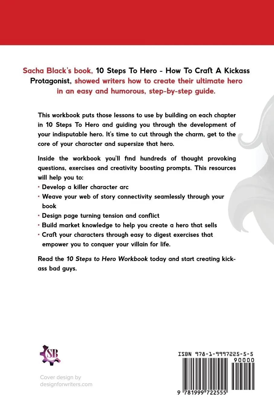 Rückseite: 9781999722555 | 10 Steps To Hero | How To Craft A Kickass Protagonist Workbook | Black