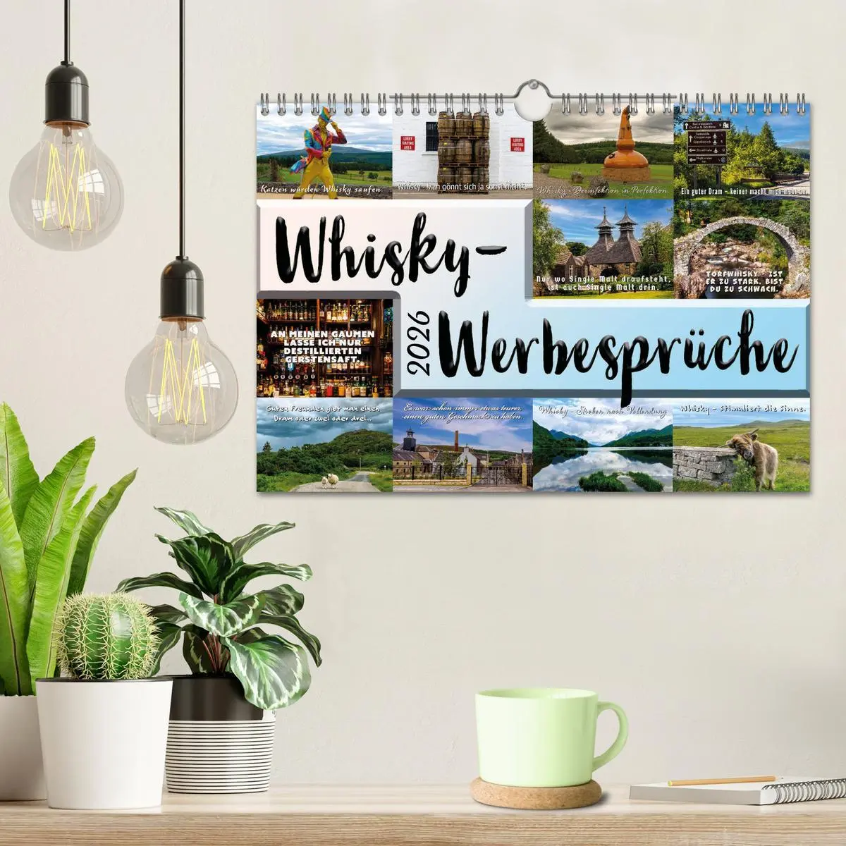 Bild: 9783457372555 | Whisky-Werbesprüche (Wandkalender 2026 DIN A4 quer), CALVENDO...