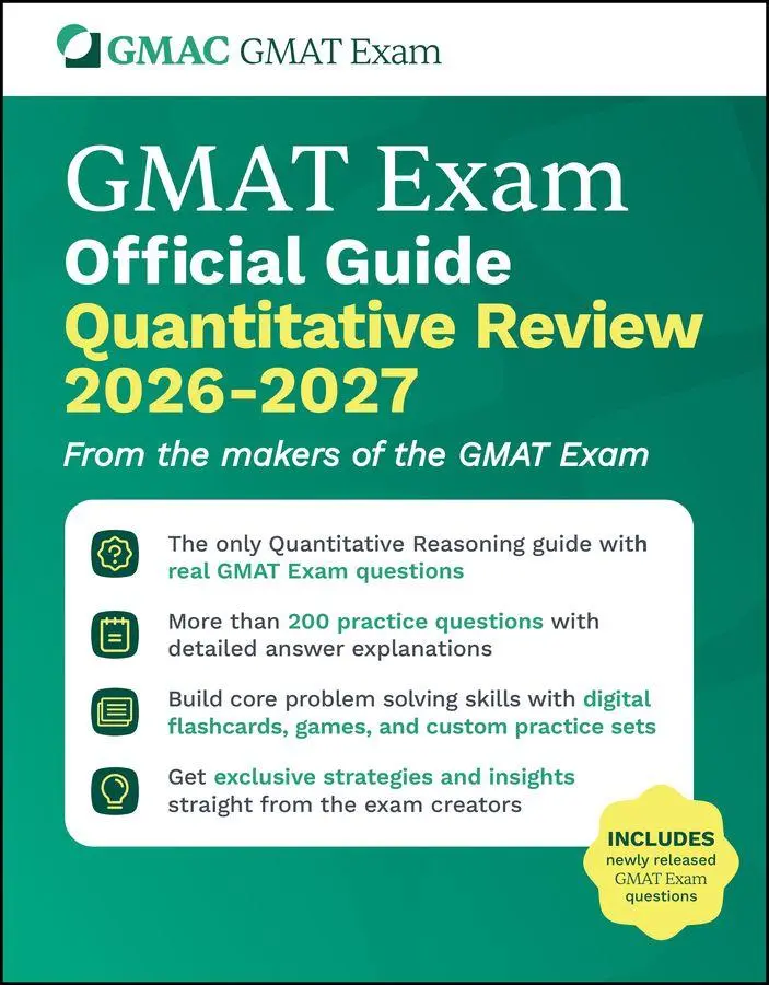Cover: 9781394412655 | GMAT Official Guide Quantitative Review 2026 - 2027 | Gmac | Buch