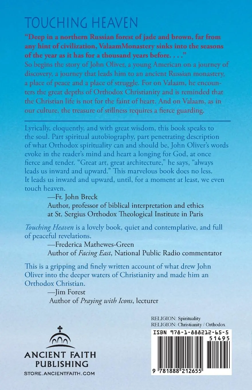Rückseite: 9781888212655 | Touching Heaven | John Oliver | Taschenbuch | Englisch | 2008