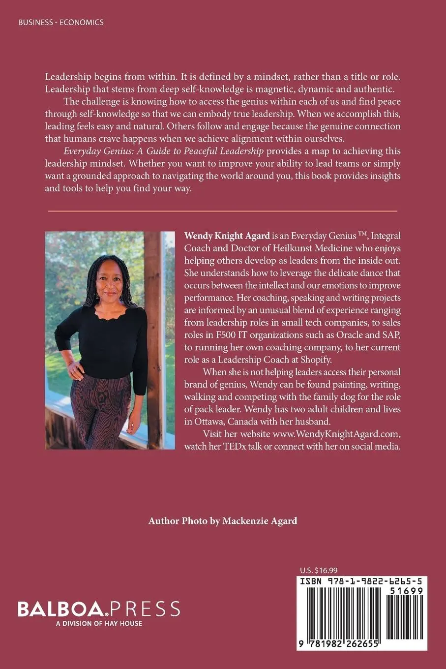 Rückseite: 9781982262655 | Everyday Genius | a Guide to Peaceful Leadership | Wendy Knight Agard