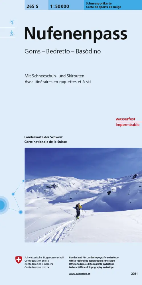 Cover: 9783302202655 | 265S Nufenenpass Schneesportkarte | Goms - Bedretto - Basòdino