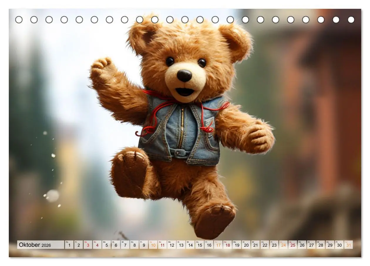 Bild: 9783457502655 | Teddybär und seine Abenteuer (Tischkalender 2026 DIN A5 quer),...