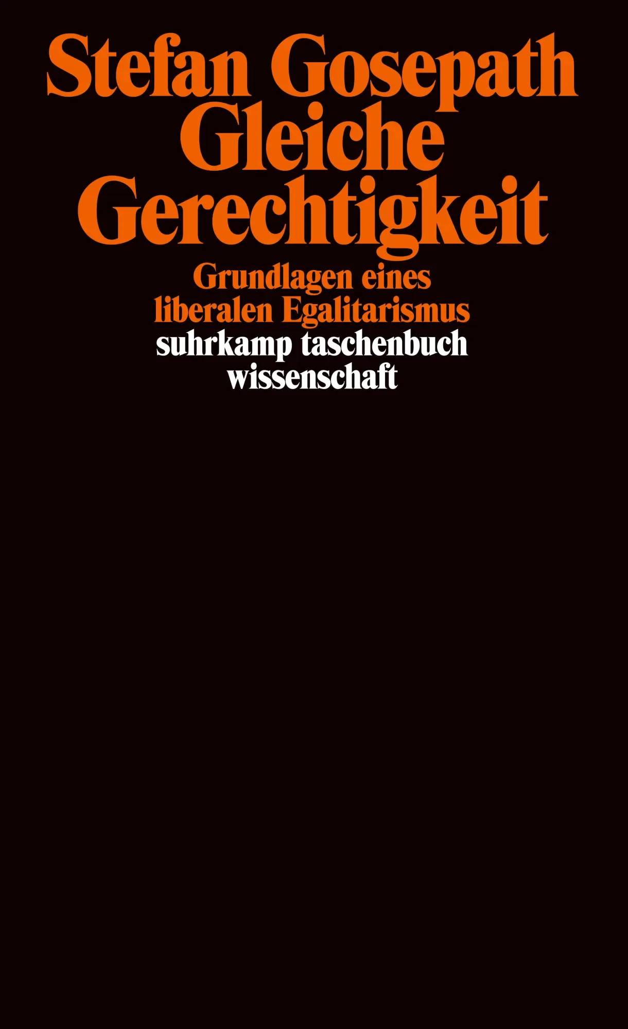 Cover: 9783518292655 | Gleiche Gerechtigkeit | Grundlagen eines liberalen Egalitarismus