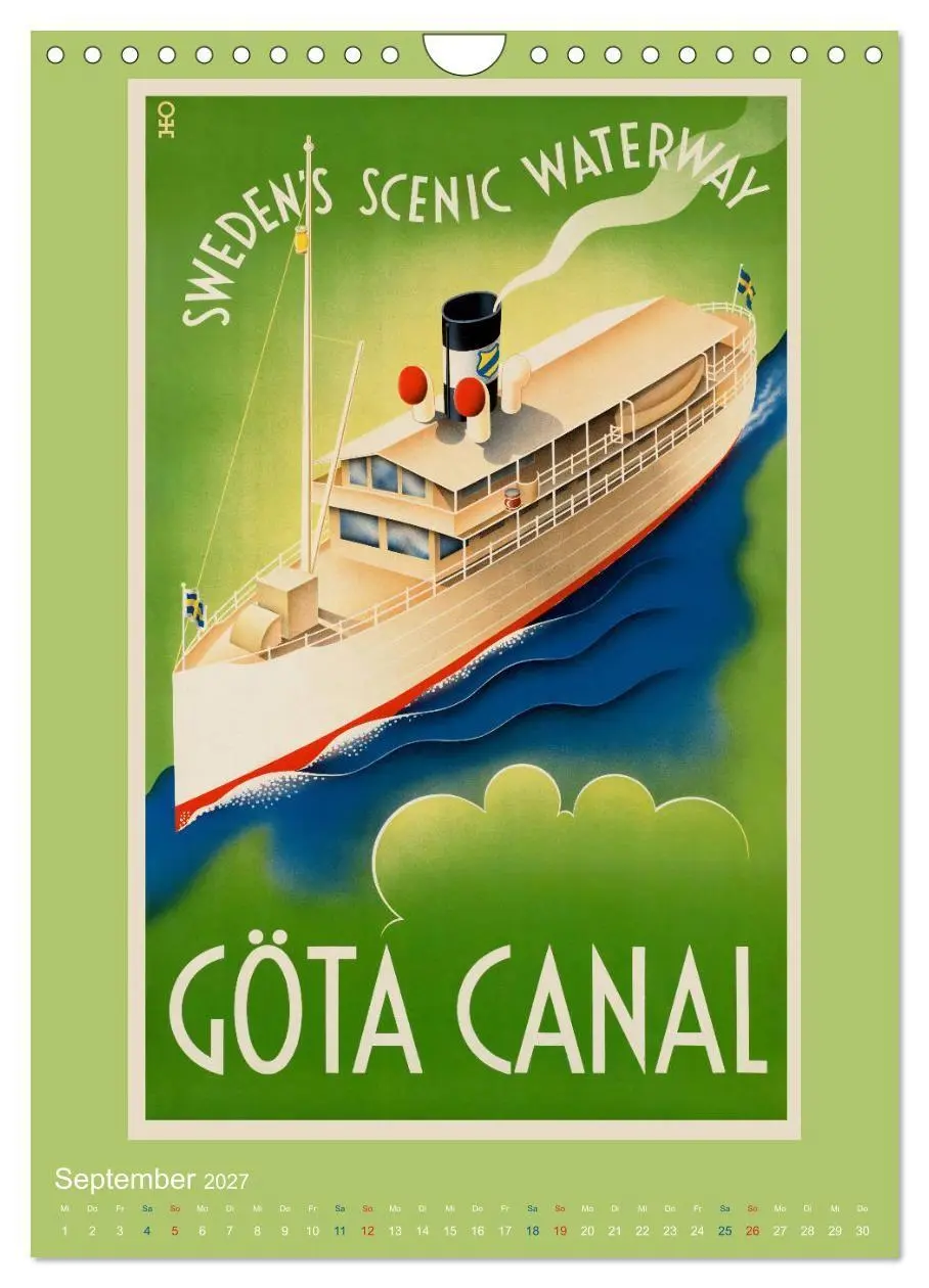 Bild: 9783569542655 | Historische Reiseplakate (Wandkalender 2027 DIN A4 hoch), CALVENDO...