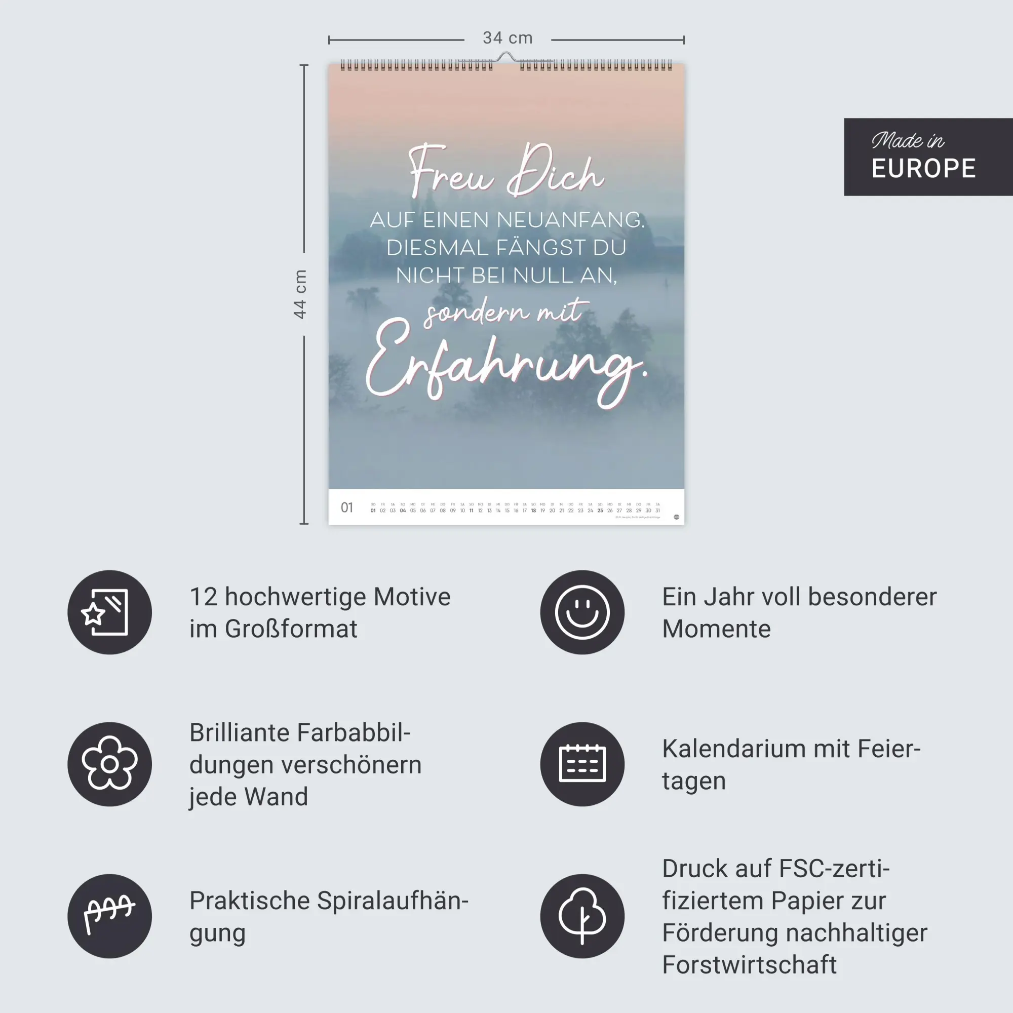 Bild: 9783756412655 | Visual Statements Posterkalender 2026 | Kalender | Spiralbindung