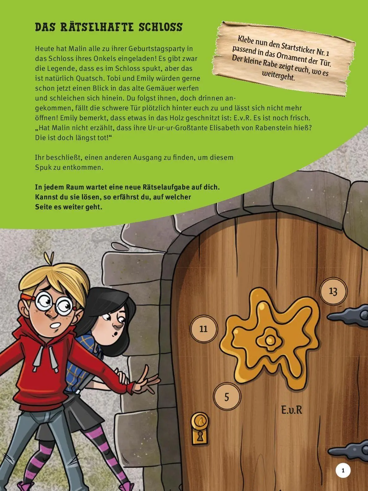 Bild: 9783849952655 | Escape-Rätselbuch mit Stickern: Das rätselhafte Schloss | Hiese | Buch