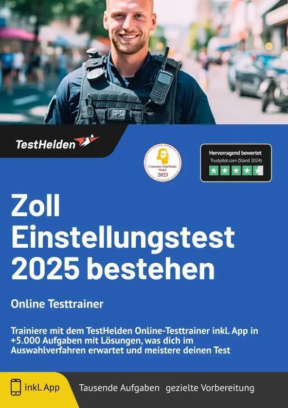 Cover: 9783988172655 | Zoll Einstellungstest 2024 bestehen - Online Testtrainer -...