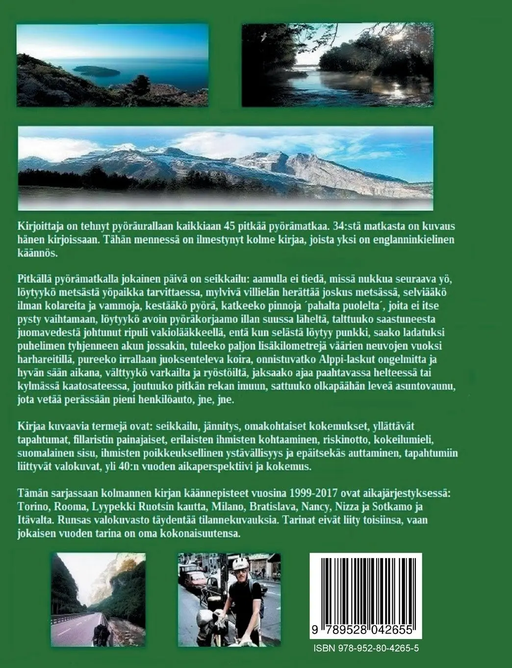 Rückseite: 9789528042655 | Fillaristin seikkailut Euroopassa | Jussi Saarikoski | Taschenbuch