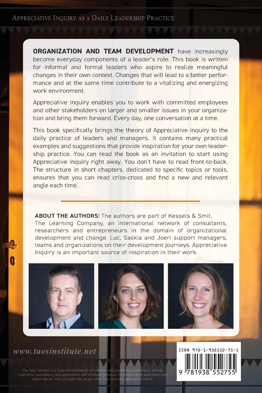 Rückseite: 9781938552755 | Appreciative Inquiry as a Daily Leadership Practice | Taschenbuch