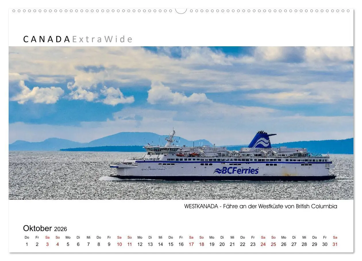 Bild: 9783457662755 | Impressionen aus Westkanada (hochwertiger Premium Wandkalender 2026...