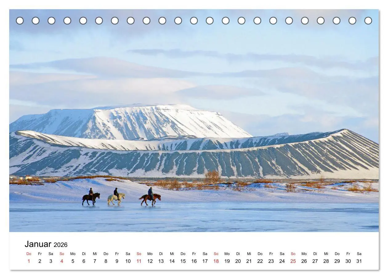 Bild: 9783516062755 | Die Pferde Islands - Ein Streifzug durch Island (Tischkalender 2026...