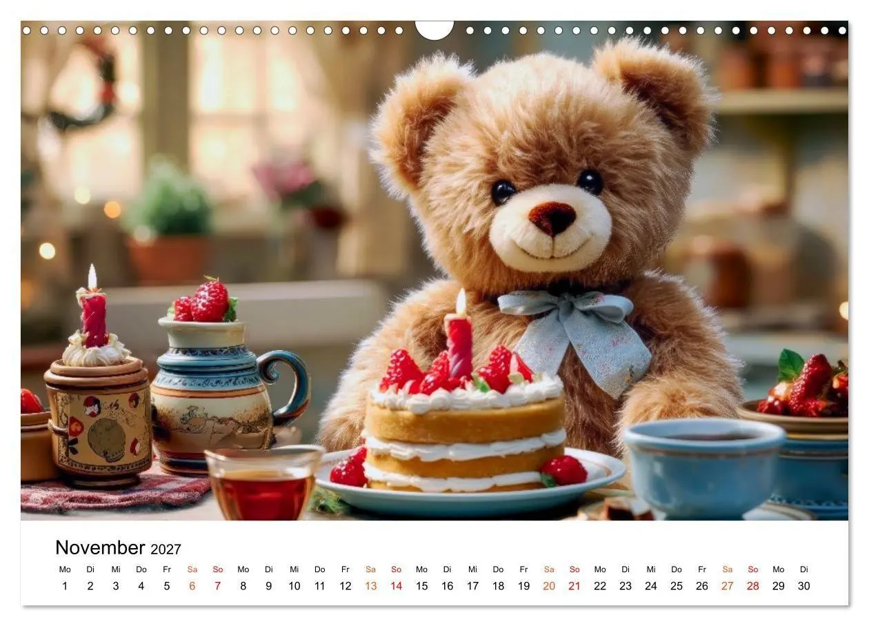 Bild: 9783516752755 | Teddybär - klein aber oho (Wandkalender 2027 DIN A3 quer), CALVENDO...