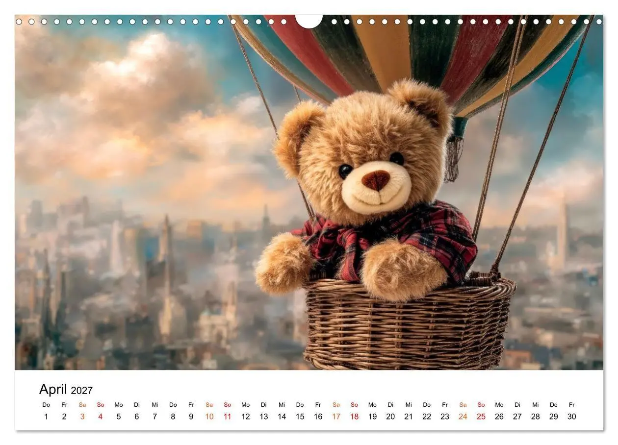 Bild: 9783516752755 | Teddybär - klein aber oho (Wandkalender 2027 DIN A3 quer), CALVENDO...
