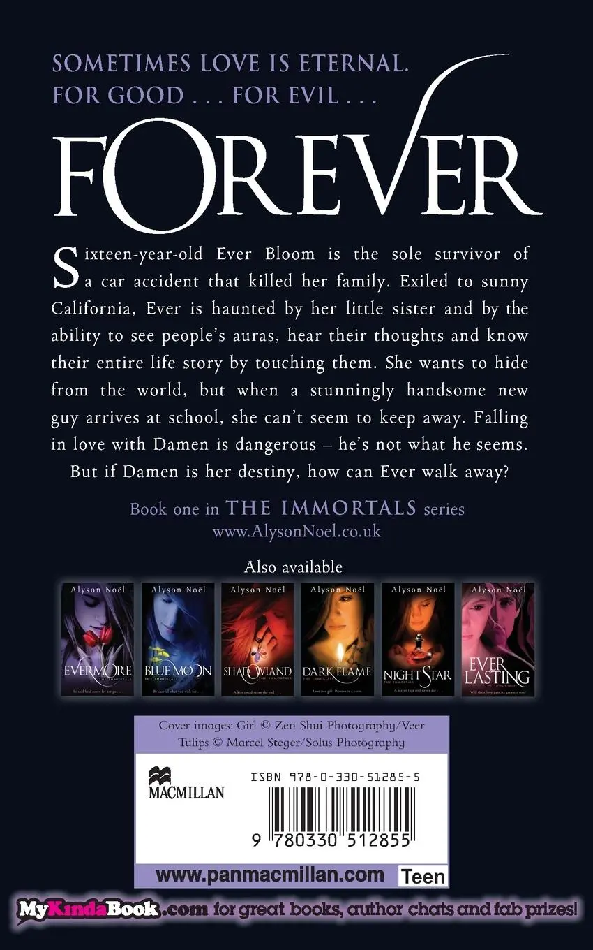 Rückseite: 9780330512855 | Evermore | Alyson Noel | Taschenbuch | 356 S. | Englisch | 2009