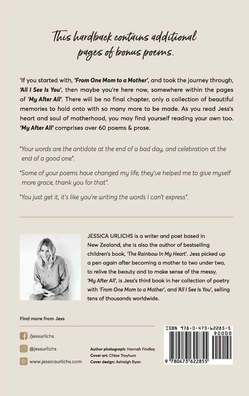 Rückseite: 9780473622855 | My After All | Poems and Prose on Motherhood | Jessica Urlichs | Buch