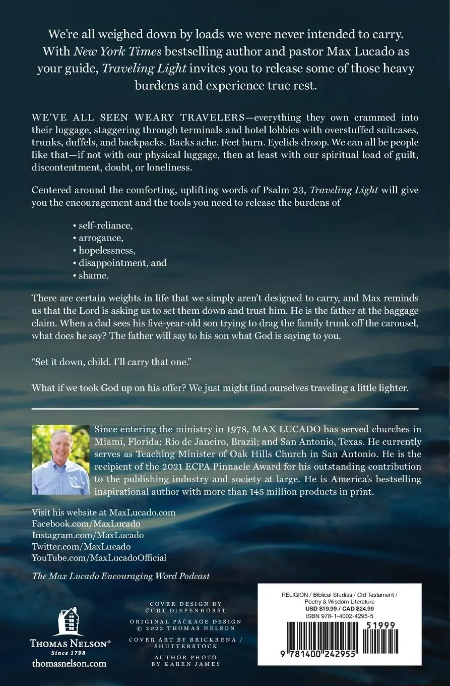 Rückseite: 9781400242955 | Traveling Light | Max Lucado | Taschenbuch | Kartoniert / Broschiert
