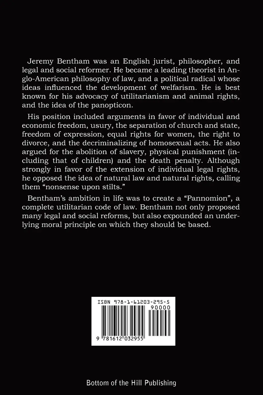 Rückseite: 9781612032955 | An Introduction to the Principles of Morals and Legislation | Bentham