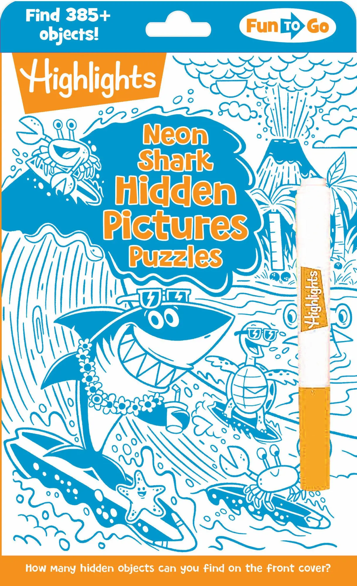 Cover: 9781639622955 | Neon Shark Hidden Pictures Puzzles | Highlights | Taschenbuch | 2025