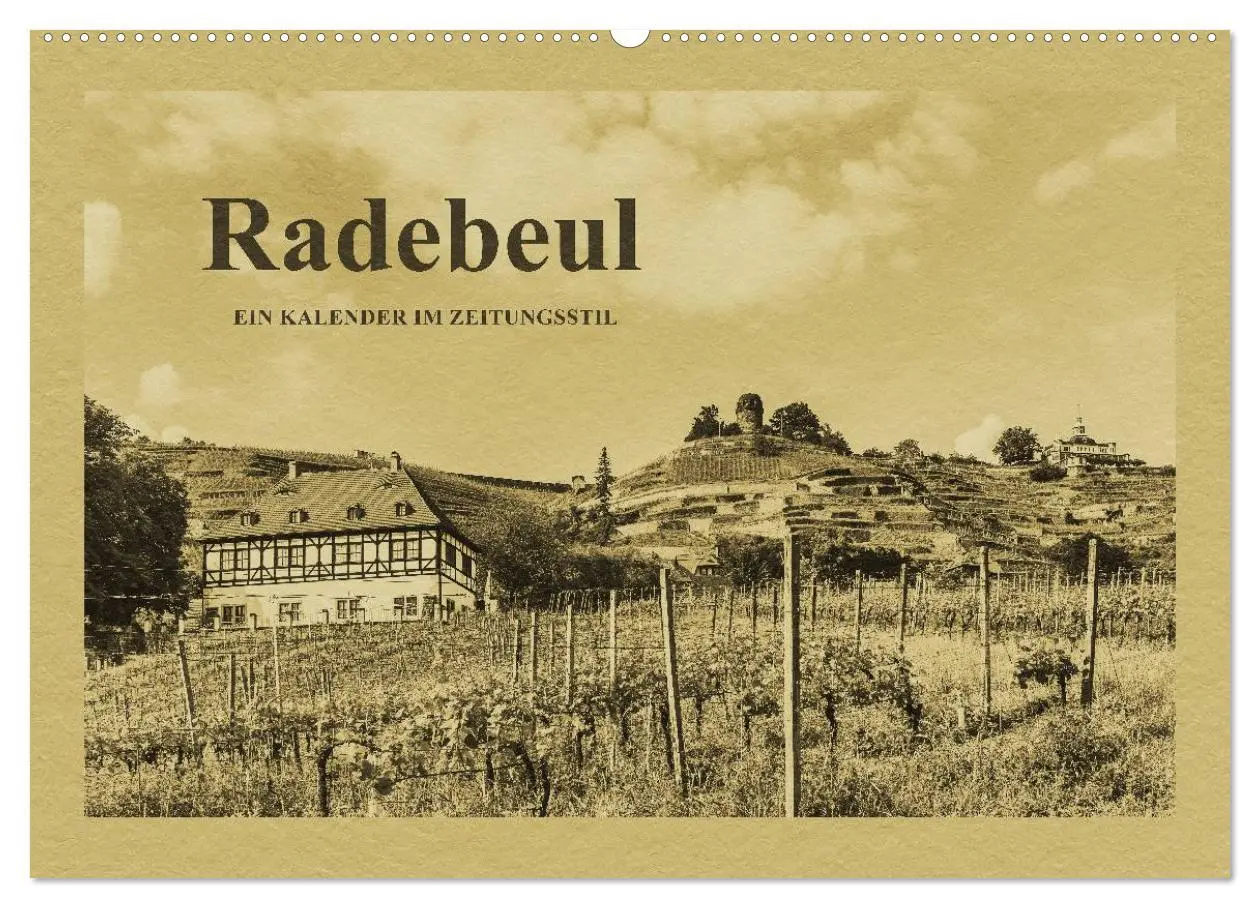 Cover: 9783516112955 | Radebeul - Ein Kalender im Zeitungsstil (Wandkalender 2026 DIN A2...