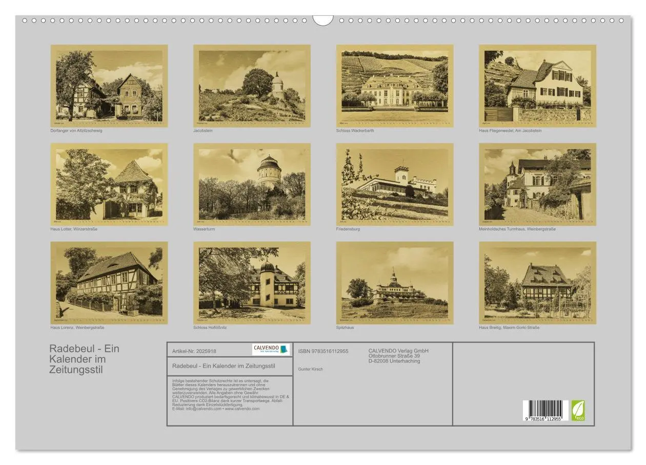 Bild: 9783516112955 | Radebeul - Ein Kalender im Zeitungsstil (Wandkalender 2026 DIN A2...