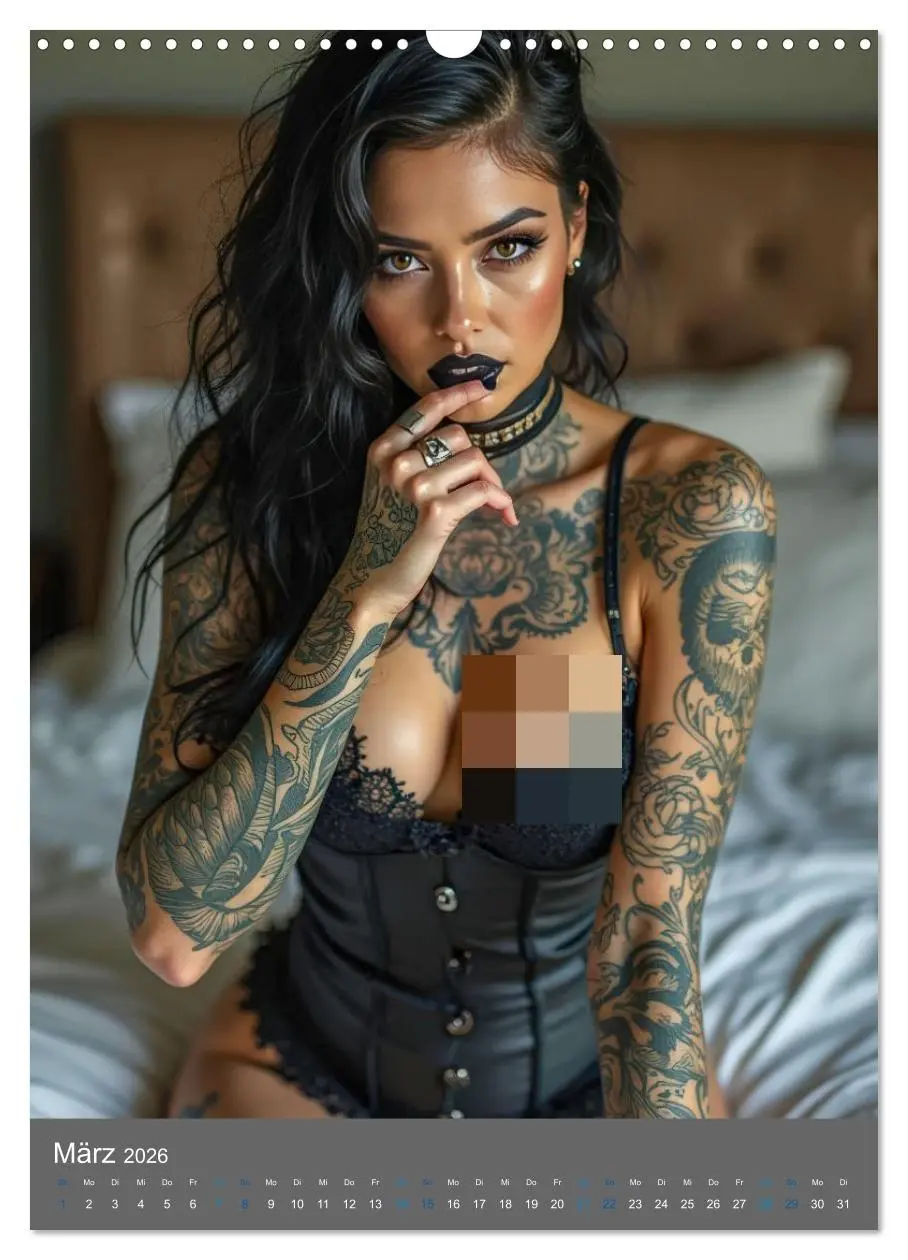 Bild: 9783516592955 | Gothic Dessous Fantasien (Wandkalender 2026 DIN A3 hoch), CALVENDO...