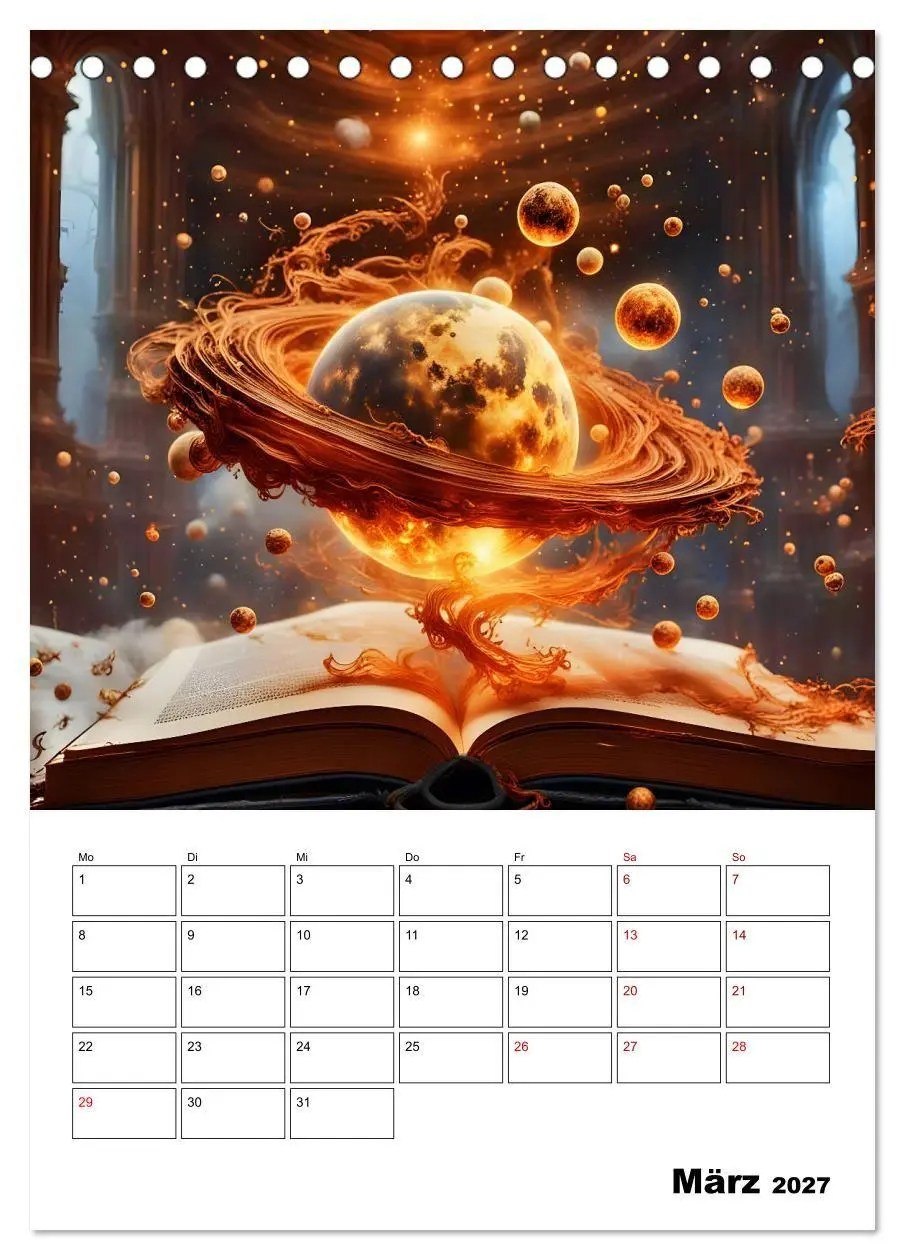 Bild: 9783569062955 | Magische surreale Buchwelten (Tischkalender 2027 DIN A5 hoch),...