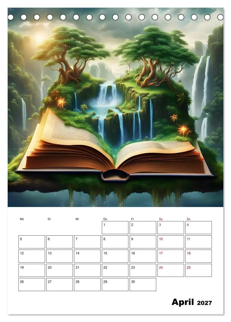 Bild: 9783569062955 | Magische surreale Buchwelten (Tischkalender 2027 DIN A5 hoch),...